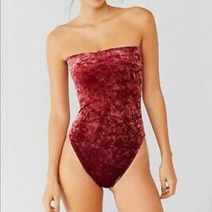 Urban Outfitters velvet body suit